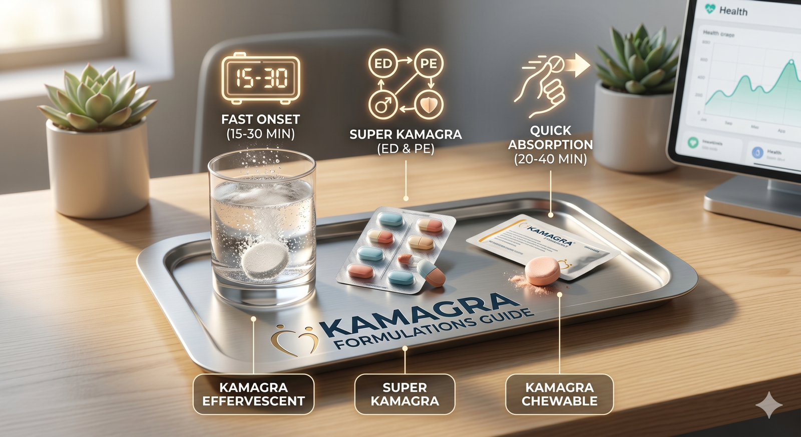 Kamagra Formulations: Complete Guide to Effervescent, Super Kamagra, and Chewable Options