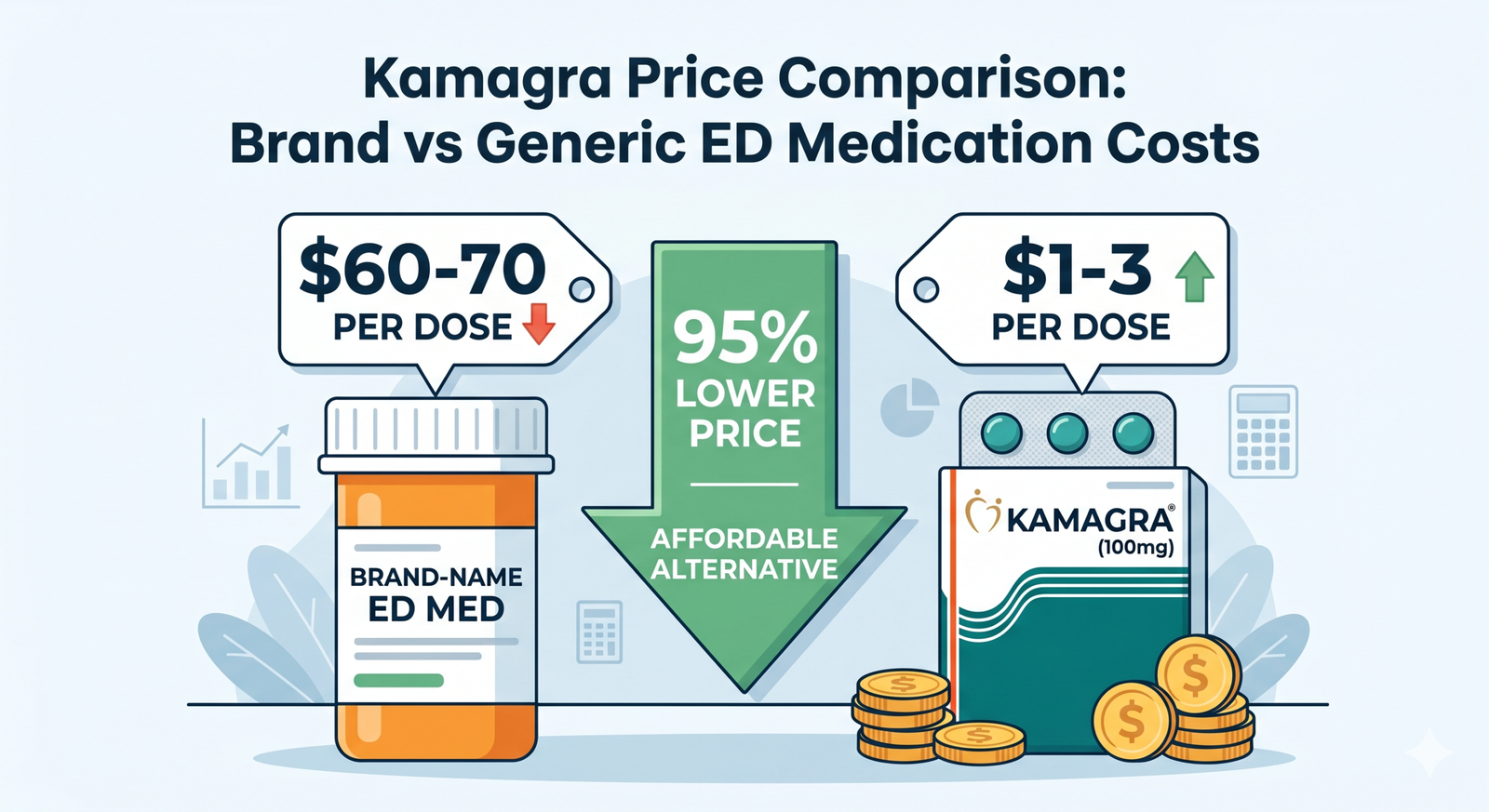 Kamagra Price Comparison: Complete Guide to ED Medication Costs and Affordability